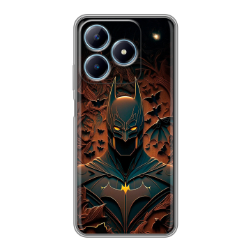 Силиконовый чехол на Realme C63 с принтом Batman Бэтмен Силиконовый чехол на Realme C63 с принтом Batman Бэтмен