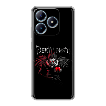 Силиконовый чехол на Realme C63 с принтом Death note Тетрадь смерти Силиконовый чехол на Realme C63 с принтом Death note Тетрадь смерти
