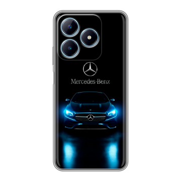 Силиконовый чехол на Realme C63 с принтом Mercedes Мерседес