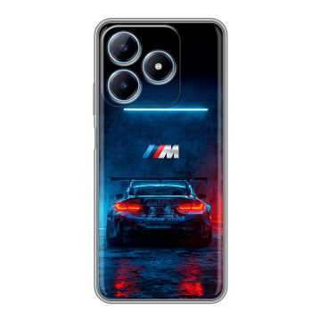 Силиконовый чехол на Realme C63 с принтом BMW БМВ Силиконовый чехол на Realme C63 с принтом BMW БМВ