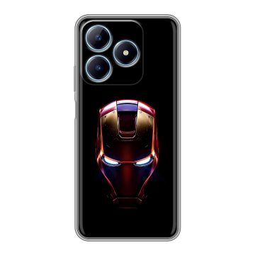 Силиконовый чехол на Realme C63 с принтом IronMan Железный человек Силиконовый чехол на Realme C63 с принтом IronMan Железный человек