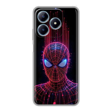 Силиконовый чехол на Realme C63 с принтом Spiderman Человек паук Силиконовый чехол на Realme C63 с принтом Spiderman Человек паук