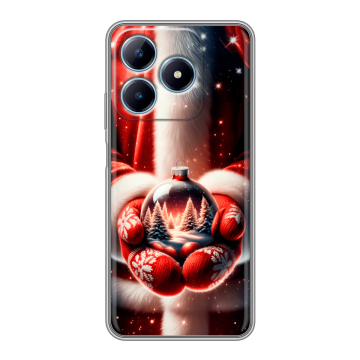 Силиконовый чехол на Realme C63 с принтом Новый год Силиконовый чехол на Realme C63 с принтом Новый год