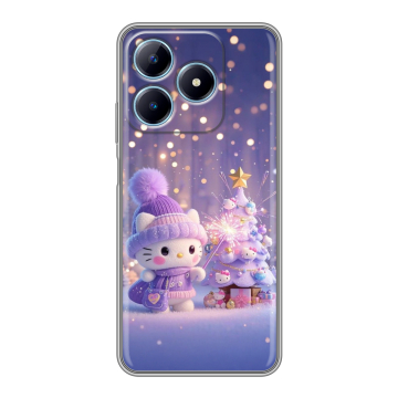 Силиконовый чехол на Realme C63 с принтом Новый год Силиконовый чехол на Realme C63 с принтом Новый год