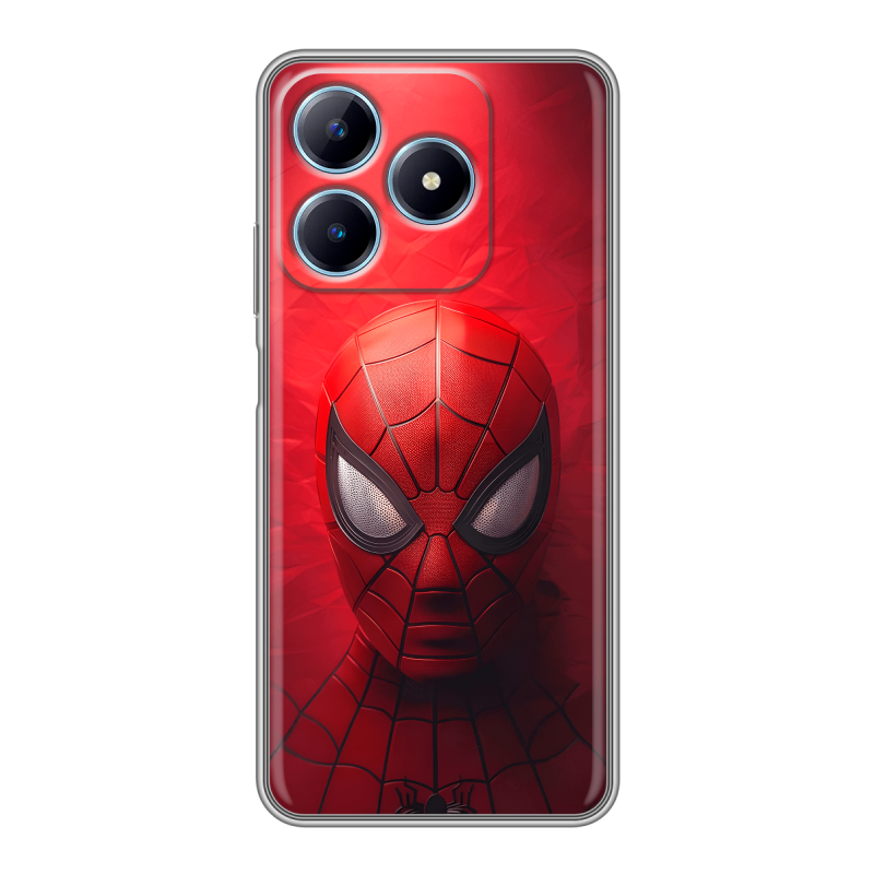 Силиконовый чехол на Realme C63 с принтом Spiderman Человек паук Силиконовый чехол на Realme C63 с принтом Spiderman Человек паук