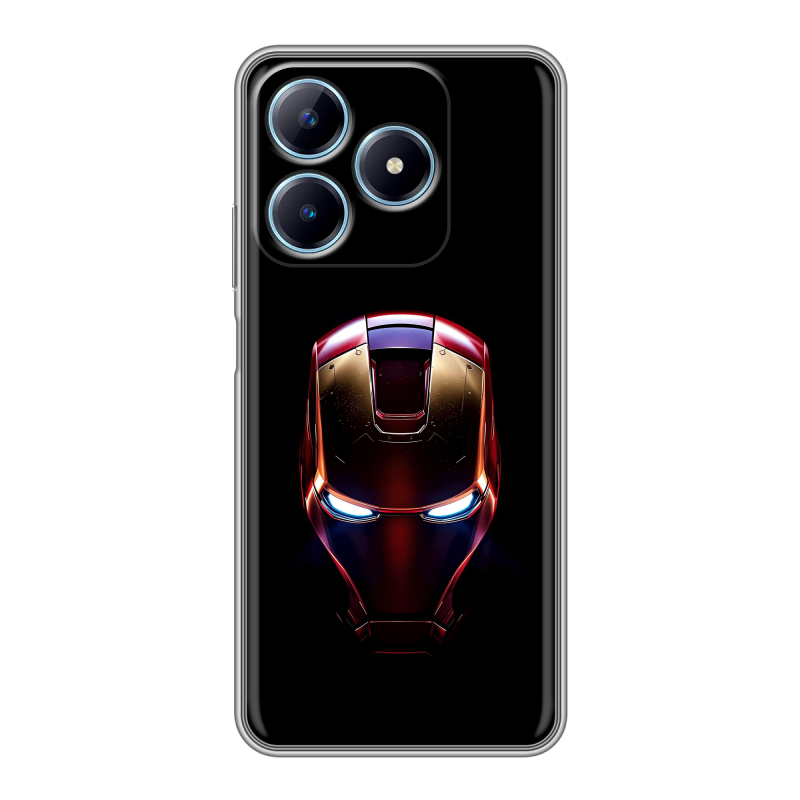 Силиконовый чехол на Realme C63 с принтом IronMan Железный человек Силиконовый чехол на Realme C63 с принтом IronMan Железный человек