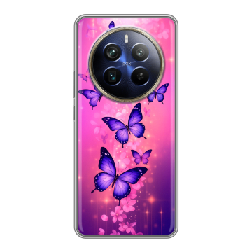 Силиконовый чехол на Realme 12 4G с принтом Бабочки