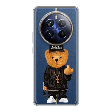 Силиконовый чехол на Realme 12 4G с принтом Мишка