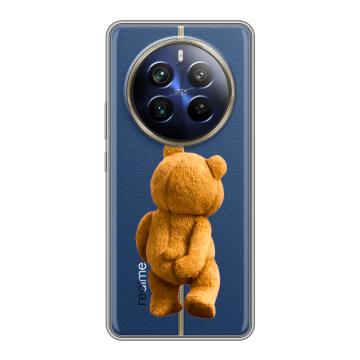 Силиконовый чехол на Realme 12 4G с принтом Медведь