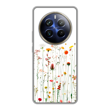 Силиконовый чехол на Realme 12 4G с принтом цветы