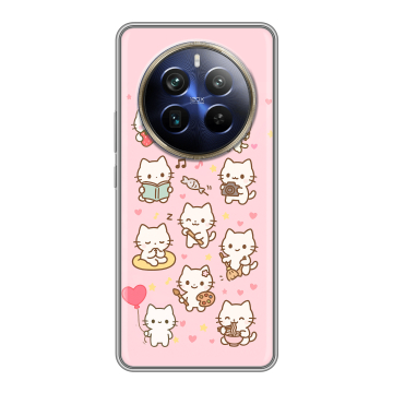 Силиконовый чехол на Realme 12 4G с принтом Hello Kitty Хелоу Кити