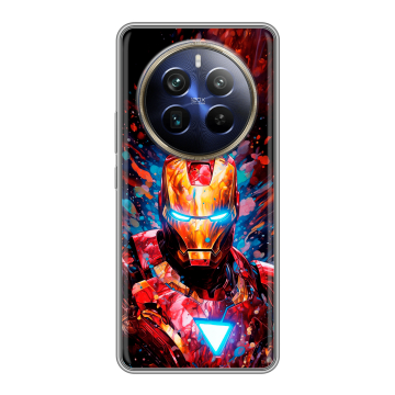 Силиконовый чехол на Realme 12 4G с принтом Железный человек Ironman