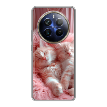 Силиконовый чехол на Realme 12 4G с принтом котята котики Силиконовый чехол на Realme 12 4G с принтом котята котики