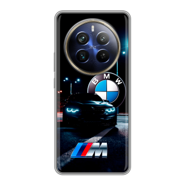 Силиконовый чехол на Realme 12 4G с принтом БМВ BMW Силиконовый чехол на Realme 12 4G с принтом БМВ BMW