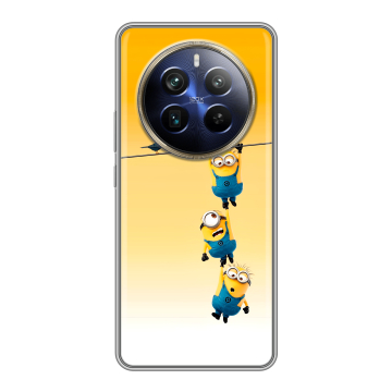 Силиконовый чехол на Realme 12 4G с принтом Миньоны