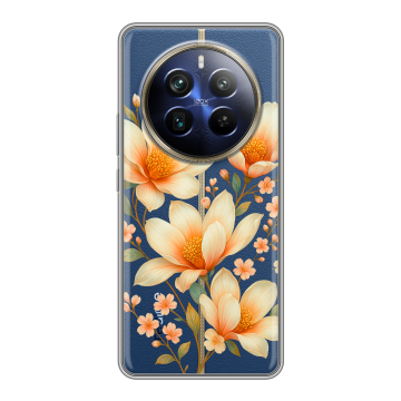 Силиконовый чехол на Realme 12 4G с принтом Цветы