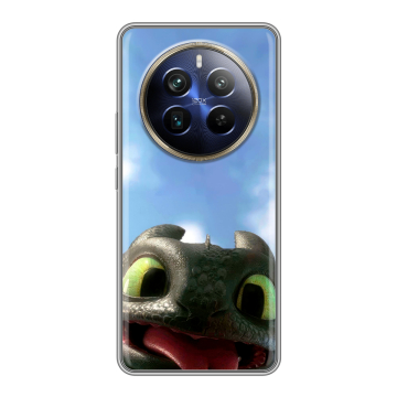 Силиконовый чехол на Realme 12 4G с принтом Как приручить дракона