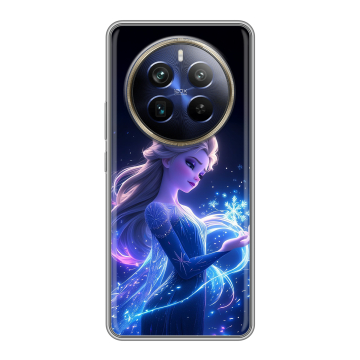 Силиконовый чехол на Realme 12 4G с принтом Холодное сердце Frozen