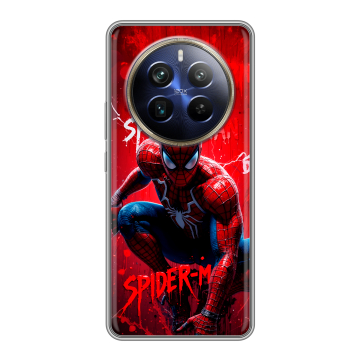 Силиконовый чехол на Realme 12 4G с принтом Spiderman Человек паук Силиконовый чехол на Realme 12 4G с принтом Spiderman Человек паук