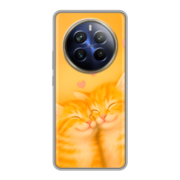 Силиконовый чехол на Realme 12 4G с принтом Милые котята