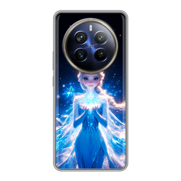 Силиконовый чехол на Realme 12 4G с принтом Холодное сердце Frozen