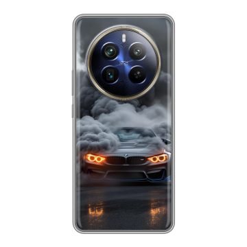 Силиконовый чехол на Realme 12 4G с принтом BMW БМВ Силиконовый чехол на Realme 12 4G с принтом BMW БМВ