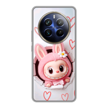 Силиконовый чехол на Realme 12 4G с принтом Labubu Лабубу Силиконовый чехол на Realme 12 4G с принтом Labubu Лабубу