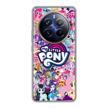 Силиконовый чехол на Realme 12 4G с принтом My little pony Дружба чудо