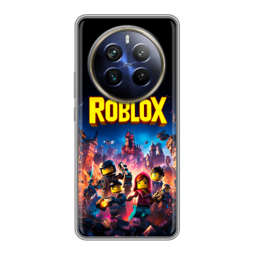 Силиконовый чехол на Realme 12 4G с принтом Roblox Роблокс