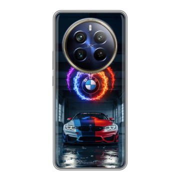 Силиконовый чехол на Realme 12 4G с принтом BMW БМВ