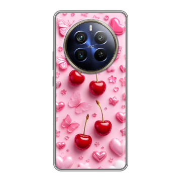 Силиконовый чехол на Realme 12 4G с принтом для девочек