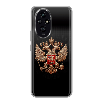 Силиконовый чехол на Honor 200 с принтом Герб России Силиконовый чехол на Honor 200 с принтом Герб России