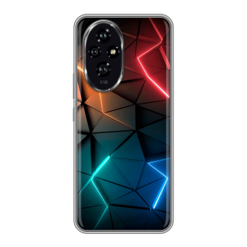 Силиконовый чехол на Honor 200 с принтом Абстракция неон Силиконовый чехол на Honor 200 с принтом Абстракция неон