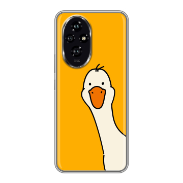Силиконовый чехол на Honor 200 с принтом Утка