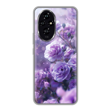 Силиконовый чехол на Honor 200 с принтом Розы цветы