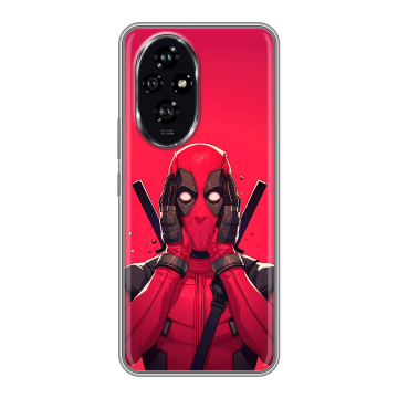 Силиконовый чехол на Honor 200 с принтом Дедпул Deadpool
