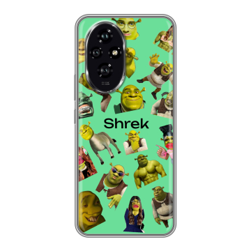 Силиконовый чехол на Honor 200 с принтом Шрек Shrek