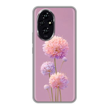 Силиконовый чехол на Honor 200 с принтом Цветы