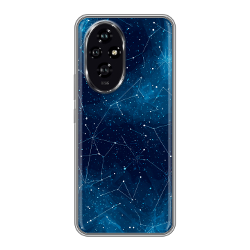 Силиконовый чехол на Honor 200 с принтом Космос звезды