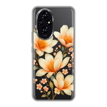 Силиконовый чехол на Honor 200 с принтом Цветы