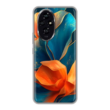 Силиконовый чехол на Honor 200 с принтом Цветы