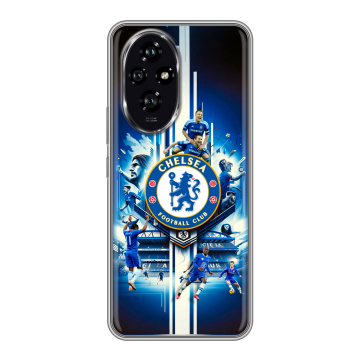 Силиконовый чехол на Honor 200 с принтом Chelsea Челси