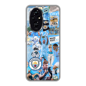 Силиконовый чехол на Honor 200 с принтом Man City Манчестер Сити