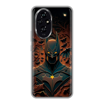 Силиконовый чехол на Honor 200 с принтом Batman Бэтмен