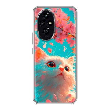 Силиконовый чехол на Honor 200 с принтом Красивый кот