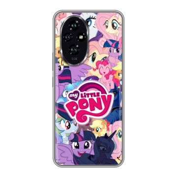 Силиконовый чехол на Honor 200 с принтом My little pony Дружба чудо
