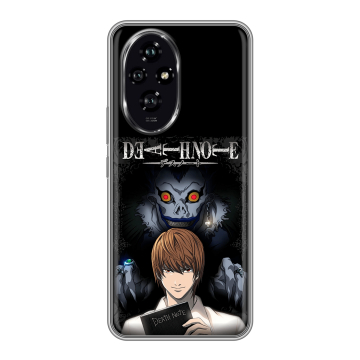 Силиконовый чехол на Honor 200 с принтом Death note Тетрадь смерти