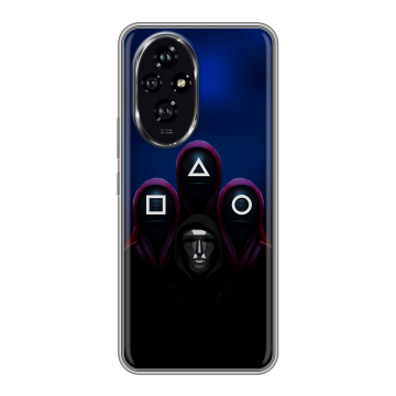 Силиконовый чехол на Honor 200 с принтом Игра Кальмара