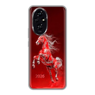 Силиконовый чехол на Honor 200 с принтом Новый год