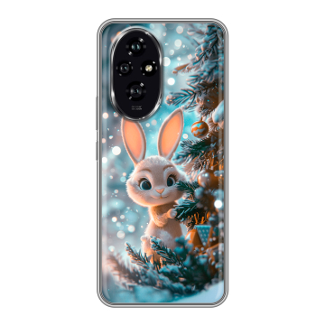 Силиконовый чехол на Honor 200 с принтом Новый год